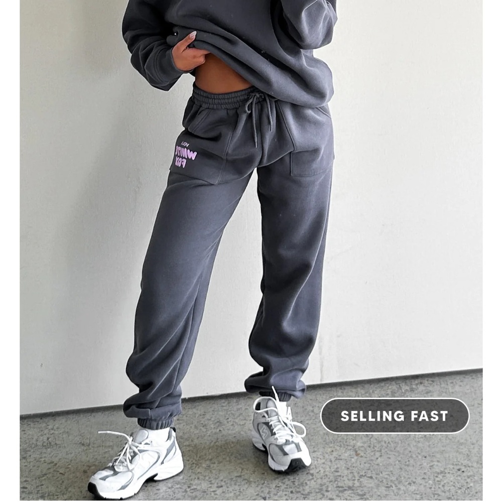 White fox sweatpants